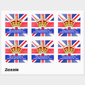 Sticker Carré Coronation du roi Charles III (Feuille)