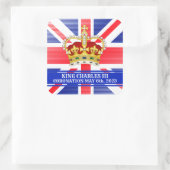 Sticker Carré Coronation du roi Charles III (Sac)