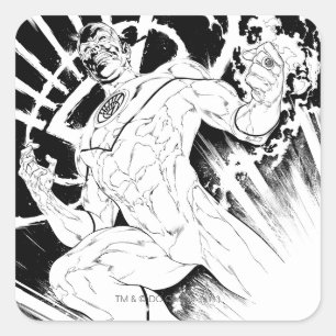 Sticker Carré Corps de lanternes blanches