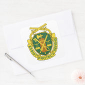 Sticker Carré Corps de police militaire (Enveloppe)