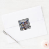 Sticker Carré Corral Fence Western (Enveloppe)