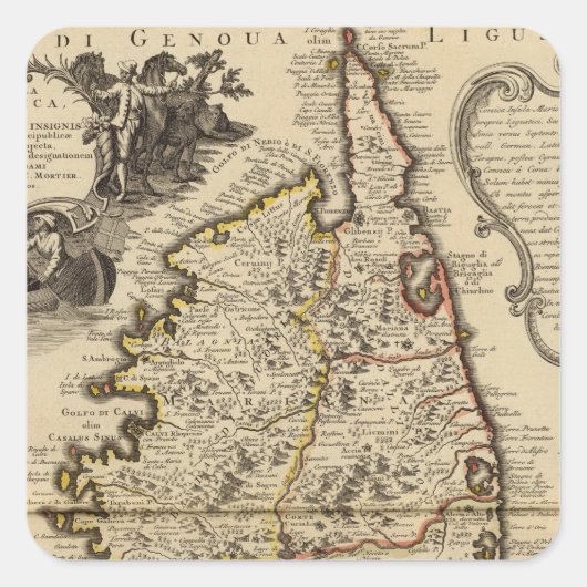 Sticker Carré Corse (Devant)