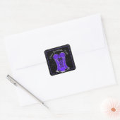 Sticker Carré Corset Violet Coquin (Enveloppe)