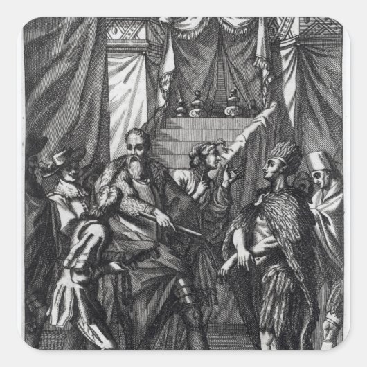 Sticker Carré Cortes et Montezuma (Devant)