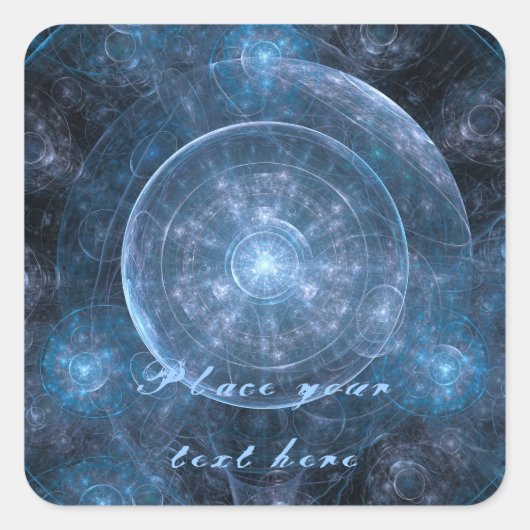 Sticker Carré Cosmos Background (Devant)