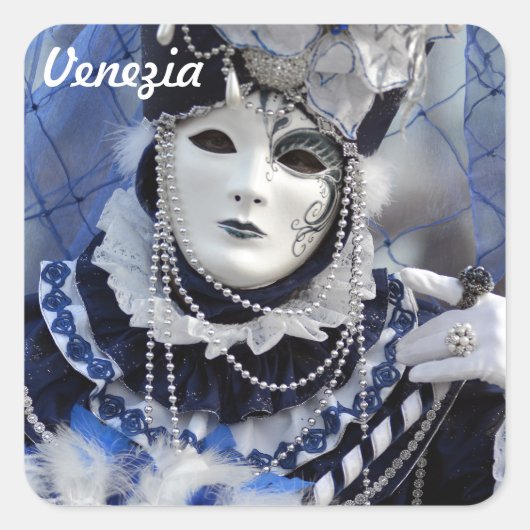 Sticker Carré Costume bleu (Devant)