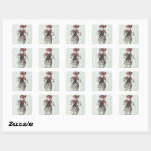 Sticker Carré Costume de ballet (Feuille)
