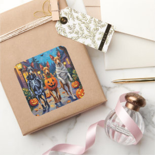 Sticker Carré Costume d'Halloween pour Trick-or-Treat de Ridgeba