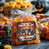 Sticker Carré Costumes Cocktails les années 50 Halloween Favoris