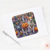 Sticker Carré Costumes d'Halloween de papillon (Enveloppe)