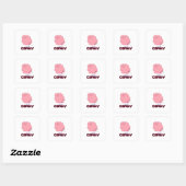 Sticker Carré Coton Candy (Feuille)