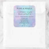 Sticker Carré Coton Candy Salle de bain Gel Douche produit artis (Sac)