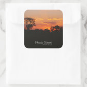Sticker Carré Coucher de soleil Acacia (Sac)