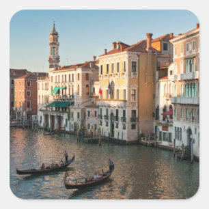 Sticker Carré Coucher de soleil sur Grand Canal Venice Italie