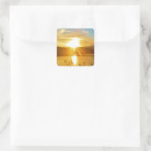 Sticker Carré Coucher de soleil sur le lac Arrowhead (Sac)