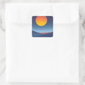 Sticker Carré Coucher du soleil (Sac)