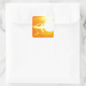 Sticker Carré coucher du soleil 3 (Sac)