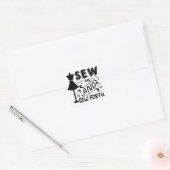 Sticker Carré Coudre et coudre (Enveloppe)