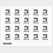Sticker Carré Coudre - Ne soyez pas effrayé (Feuille)
