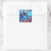 Sticker Carré Couler ou nager (Sac)