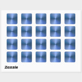 Sticker Carré Couleur Bleu Modèle Personnalisé tendance (Feuille)