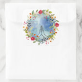 Sticker Carré Couleur d'eau des mains de prière (Sac)