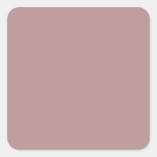Sticker Carré Couleur Dusty Rose B48E92, avec option pour ajoute