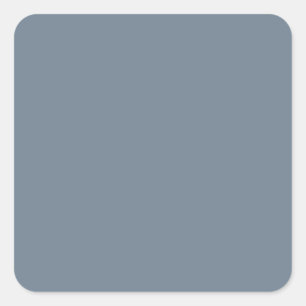 Sticker Carré Couleur gris ardoise 708090, avec option pour ajou