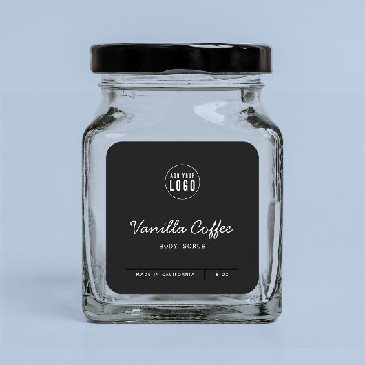 Sticker Carré Couleur personnalisée Ajouter des lignes de script