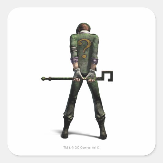 Sticker Carré Couleur Riddler (Devant)