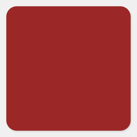Sticker Carré Couleur simple rouge foncé (Devant)