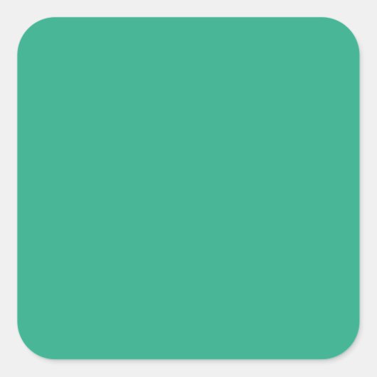 Sticker Carré Couleur uni Cool vert Jungle (Devant)