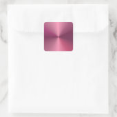 Sticker Carré Couleur violet rose tendance Modèle blanc élégant (Sac)