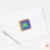Sticker Carré Couleurs pastel abstraites (Enveloppe)