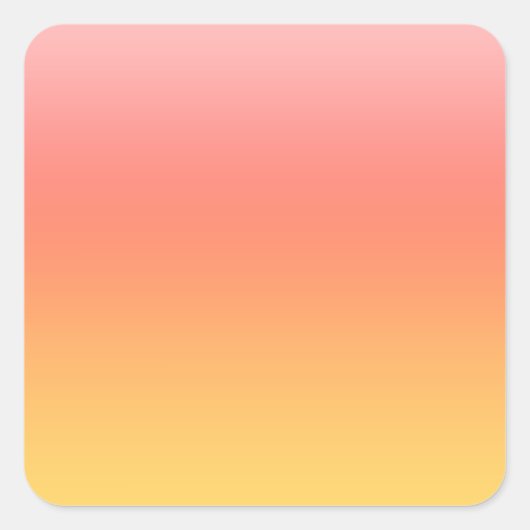 Sticker Carré Couleurs simples - Jaune à Misty Pink ombre (Devant)
