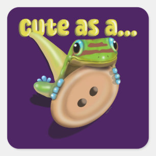 Sticker Carré Coupe en tant que bouton — GECKO