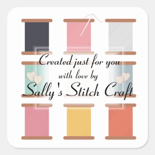 Sticker Carré Couper et coudre (Devant)