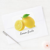 Sticker Carré Couper les citrons (Enveloppe)