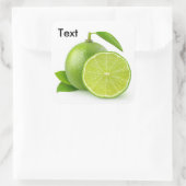 Sticker Carré Couper les limes (Sac)
