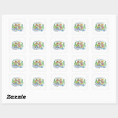 Sticker Carré Couple de jeu (Feuille)