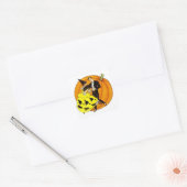 Sticker Carré Couple d'Halloween (Enveloppe)