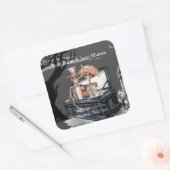 Sticker Carré Couple Mariage (Enveloppe)