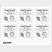 Sticker Carré Coupon Tricot artisanal (Feuille)
