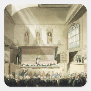 Sticker Carré Cour de Bench du Roi, Westminster Hall