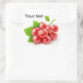 Sticker Carré Courants rouges (Sac)