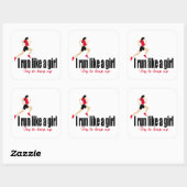 Sticker Carré Coureur (Feuille)