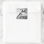 Sticker Carré Coureur masculin (Sac)