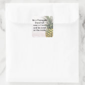 Sticker Carré Couronne d'ananas (Sac)