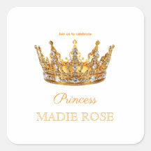 Couronne de princesse en or Conte de fées Annivers