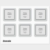 Sticker Carré Courrier (Feuille)
